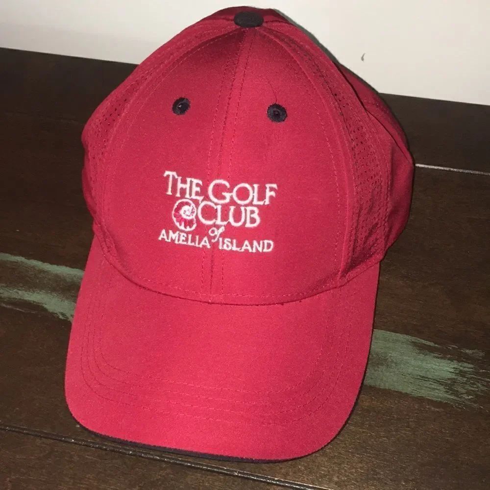 New red The golf club at Amelia island jacksonville Ponte vedra beach Fl hat cap
